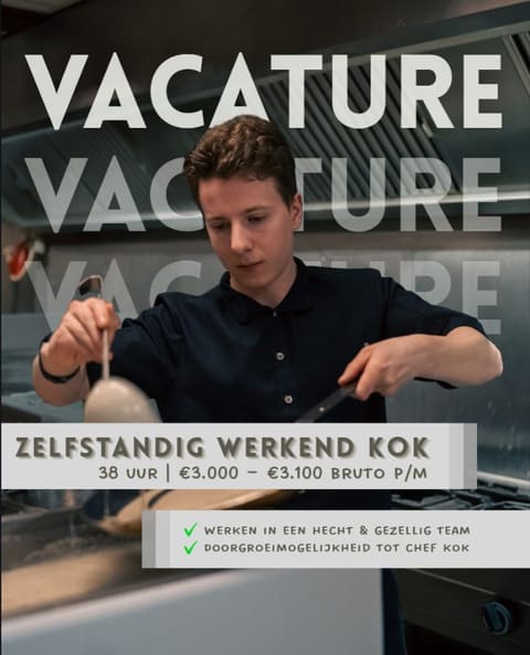 Wervingscampagne Zelfstandig werkend kok bij Pannekoekhuis de Nachtegaal
