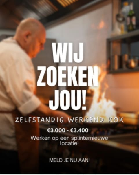Wervingscampagne Floormanager, kok & bediening bij 't Zand Eten & Drinken
